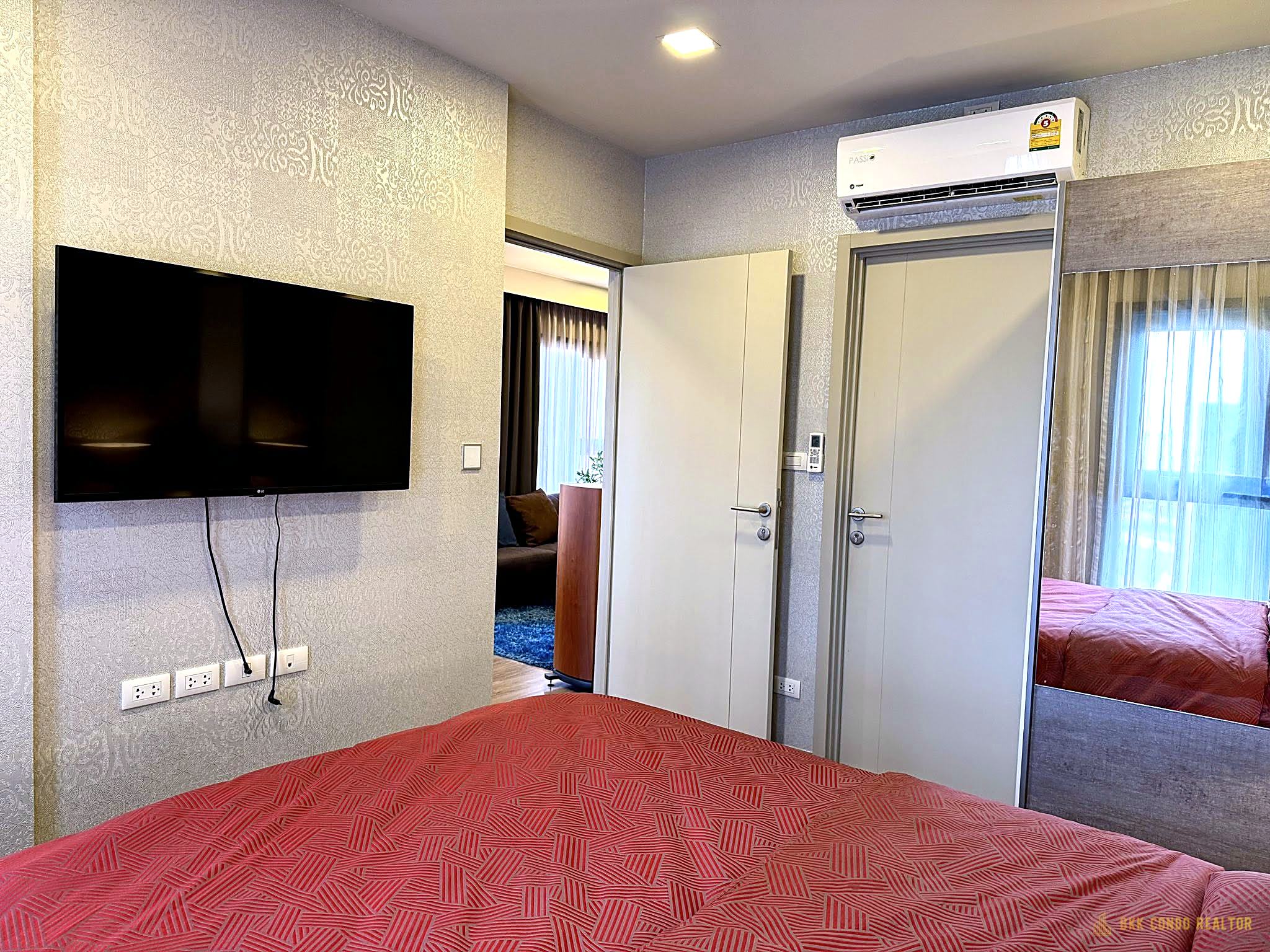 08-bedroom-21 2-Bedroom Condo for Rent at The Base Sukhumvit 50 (56 sqm) — On Nut BTS
