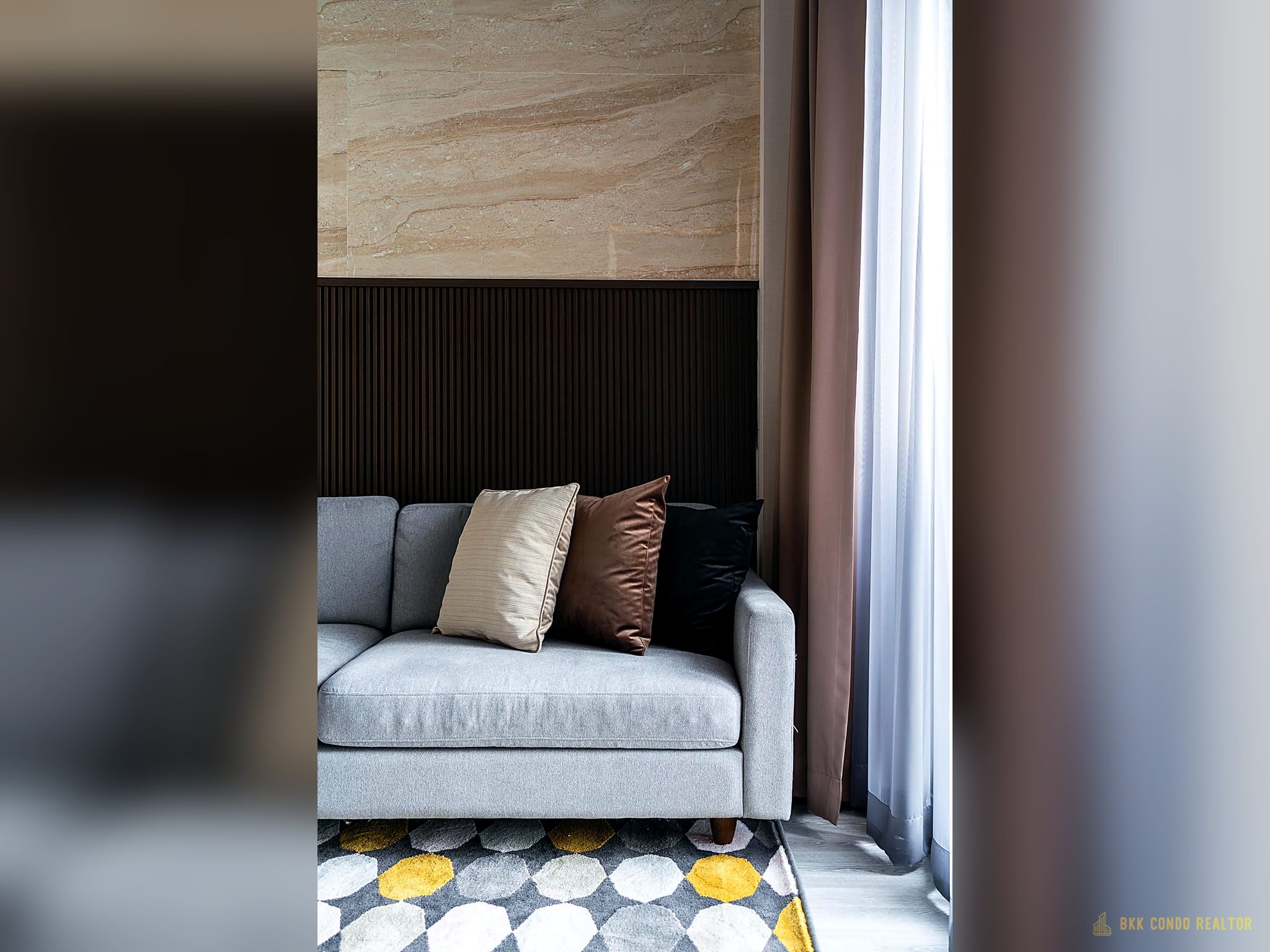 09-living_room-7 1-Bedroom Condo for Rent at THE LINE Sukhumvit 101 (28 sqm) — Punnawithi BTS