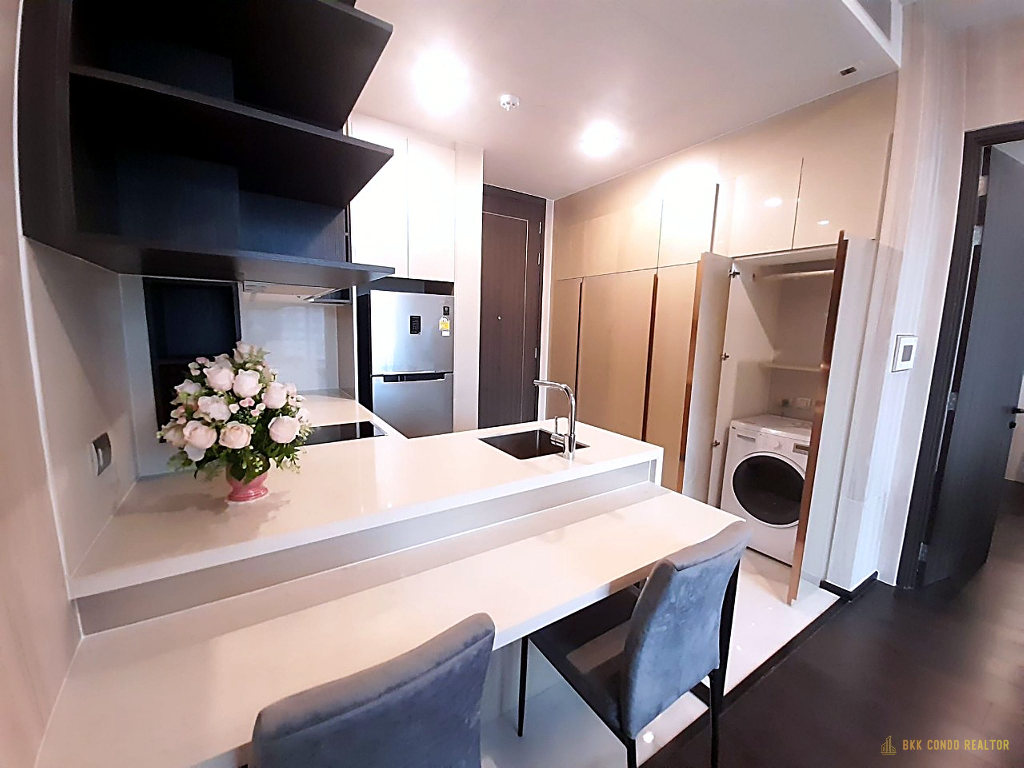 10-kitchen-19 1-Bedroom Condo for Rent at Laviq Sukhumvit 57 (46 sqm) — Thonglor BTS