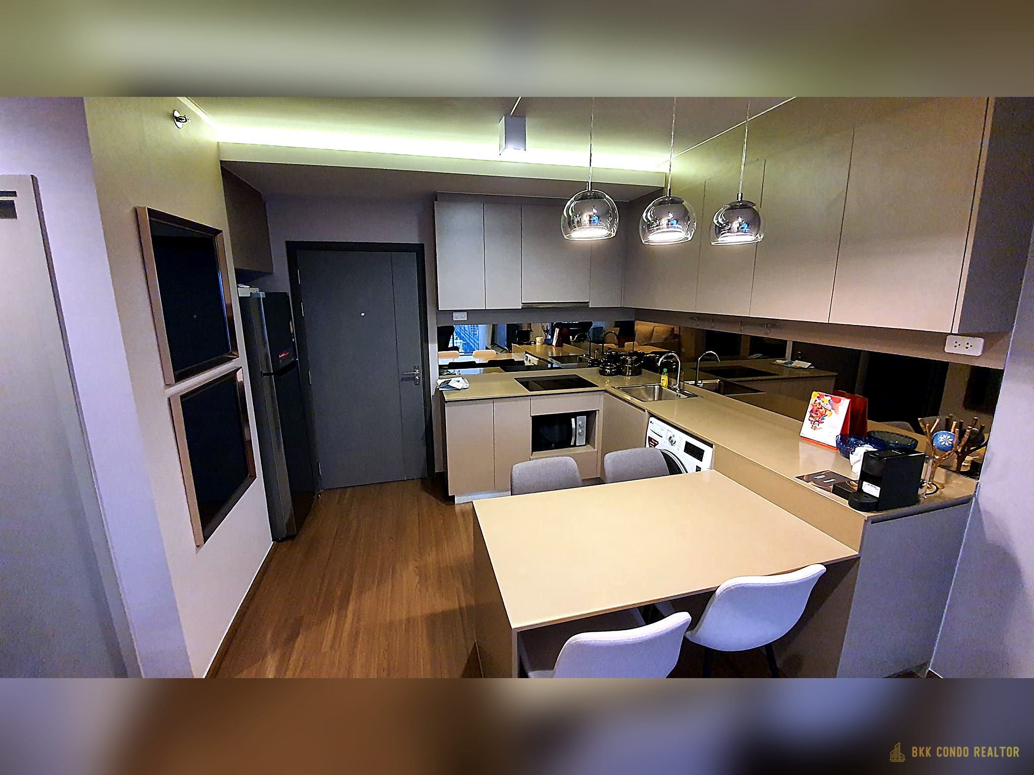 11-kitchen-3 2-Bedroom Condo for Rent at IDEO Sukhumvit 93 (60 sqm) — Bang Chak BTS