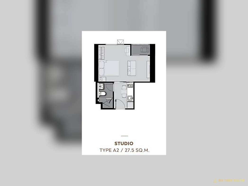 1-Bedroom Condo for Rent at Life Asoke – Rama 9 (27.5 sqm) — Rama 9 MRT