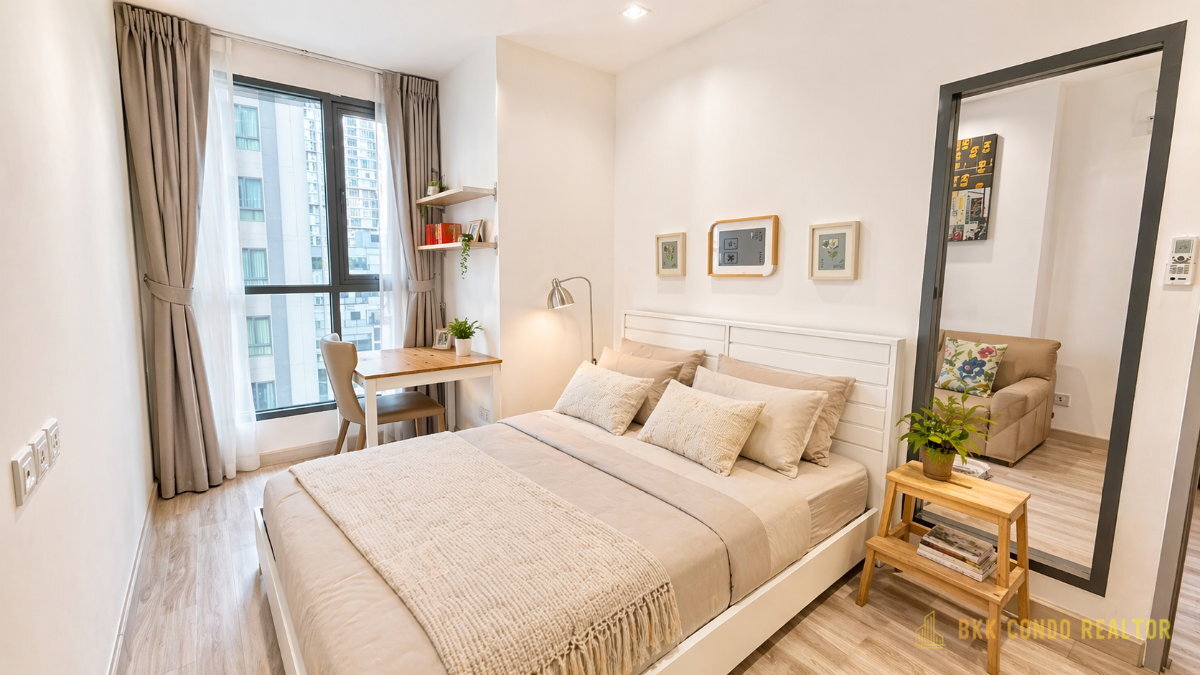 1-Bedroom Condo for Rent at IDEO Mobi Sukhumvit 81 (31 sqm) — On Nut BTS