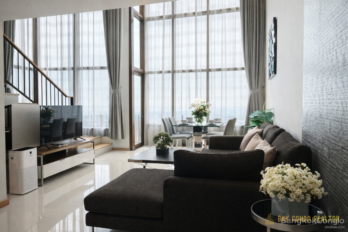 Duplex 1-Bedroom Condo for Rent at The Emporio Place (83 sqm) — Phrom Phong BTS