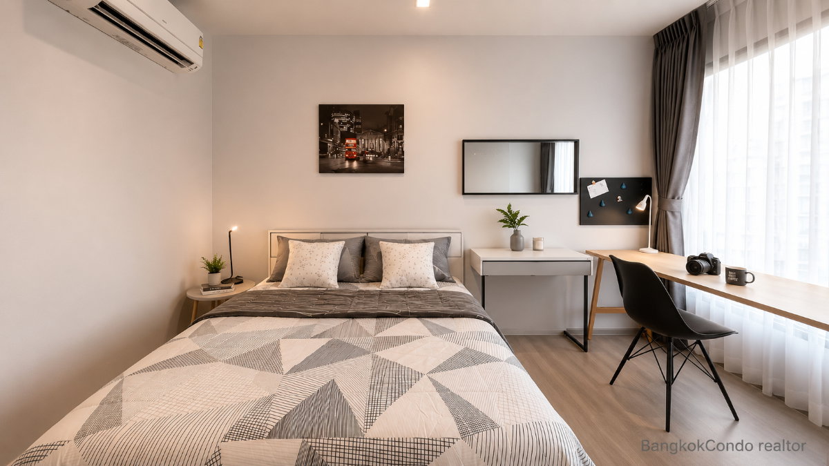 Studio Condo for Rent at Life Asoke – Rama 9 (26 sqm) — Rama 9 MRT