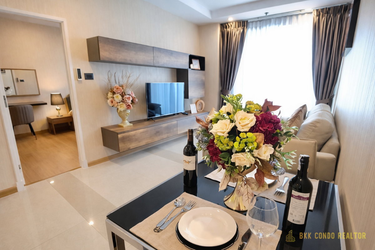 1-Bedroom Condo for Rent at Supalai Wellington (47 sqm) — Rama 9 MRT