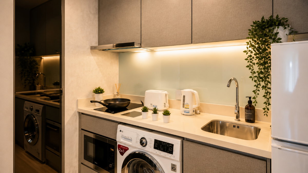 Studio Condo for Rent at Rhythm Sukhumvit 36 – 38 (25 sqm) — Thong Lo BTS