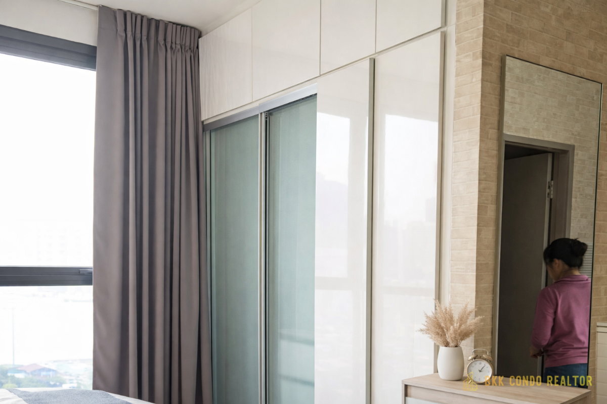 1-Bedroom Condo for Rent at IDEO Mobi Phayathai (21.5 sqm) — Phaya Thai BTS