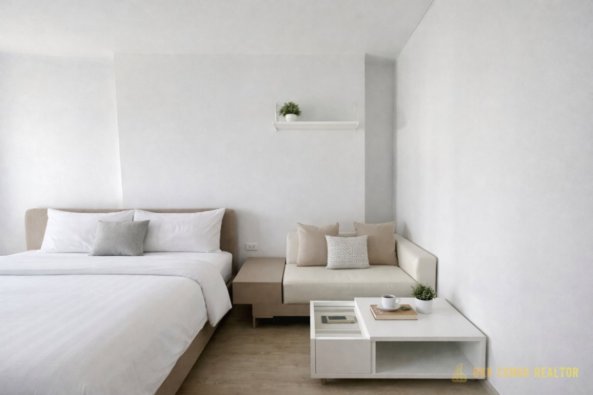 1-Bedroom Condo for Rent at Ideo New Rama 9 (26 sqm) — Rama 9 MRT