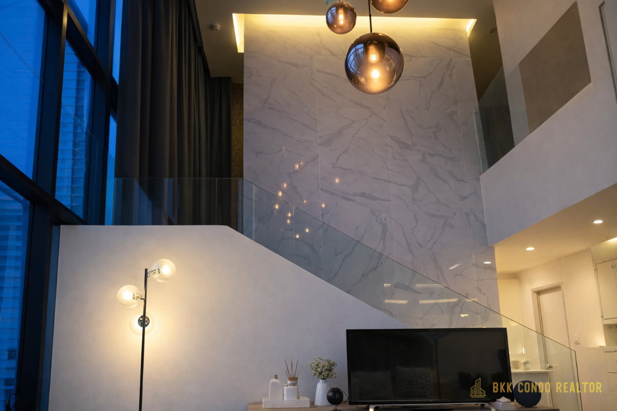 Duplex 3-Bedroom Condo for Rent at Ivy Ampio (136 sqm) — Rama 9 MRT