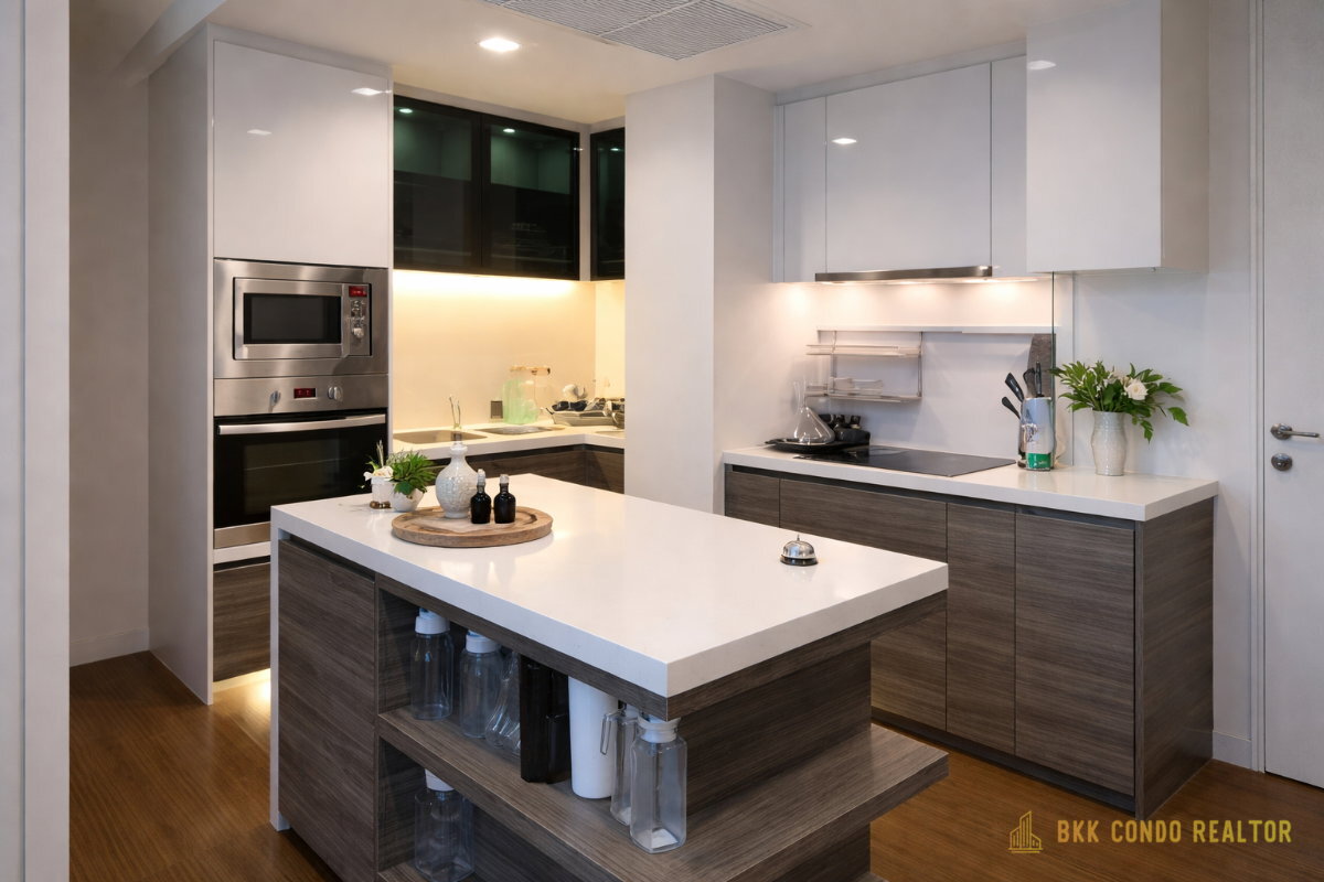 Duplex 3-Bedroom Condo for Rent at Ivy Ampio (136 sqm) — Rama 9 MRT