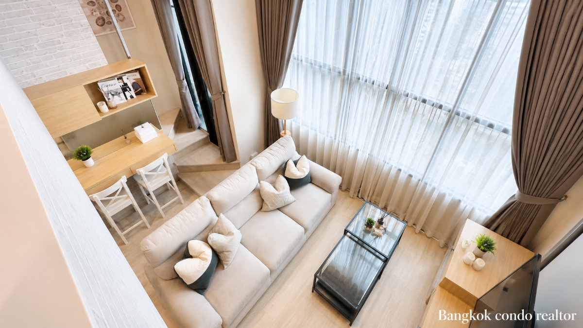 Duplex 1-Bedroom Condo for Rent at Knightsbridge Prime Sathorn (40 sqm) — Chong Nonsi BTS