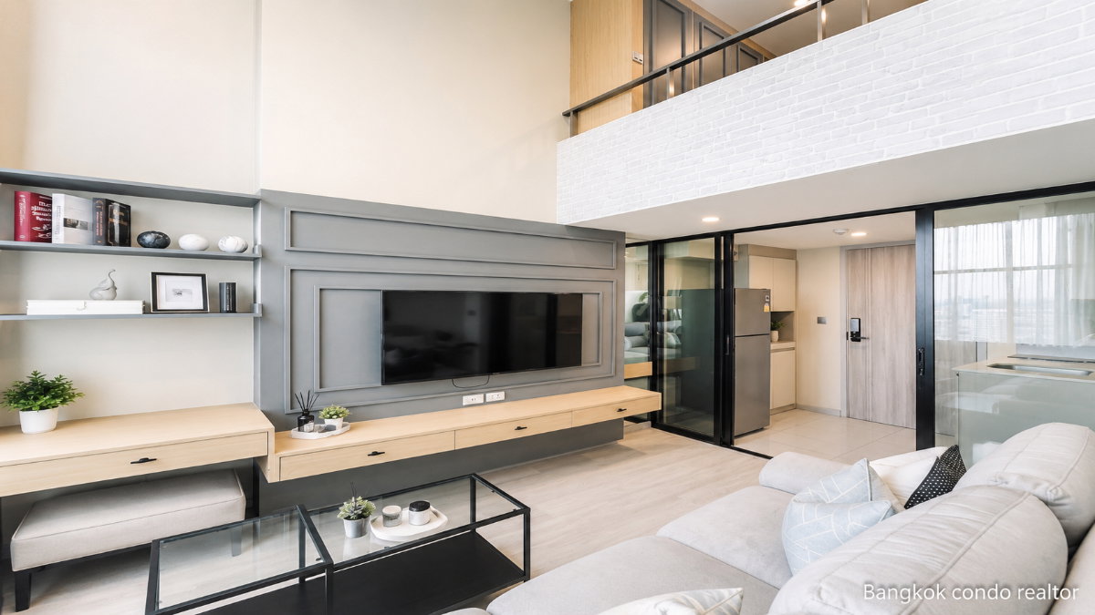 Duplex 1-Bedroom Condo for Rent at Knightsbridge Prime Sathorn (40 sqm) — Chong Nonsi BTS