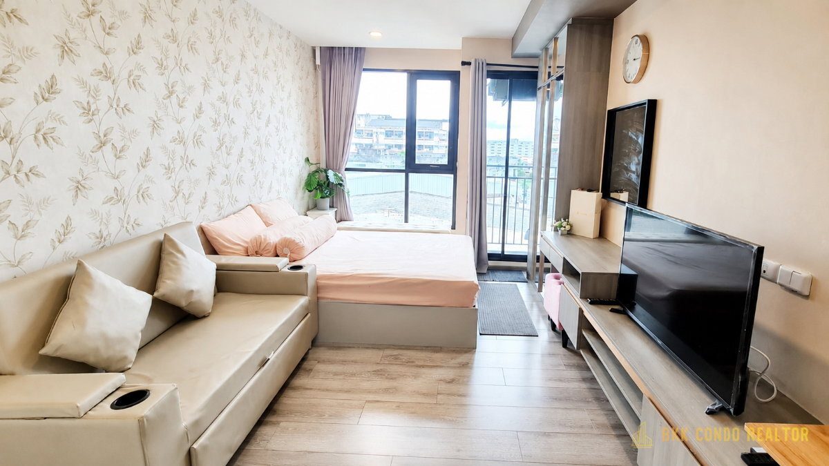 1-Bedroom Condo for Rent at Knights Bridge Collage Sukhumvit 107 (24 sqm) — Bearing BTS