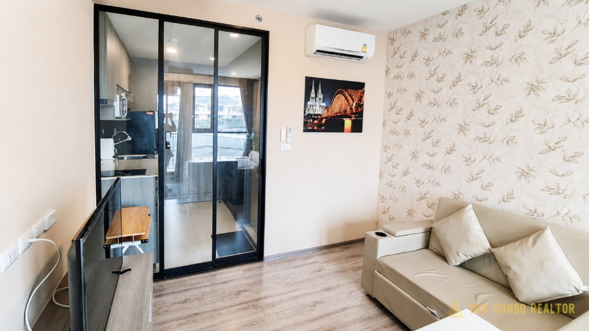 1-Bedroom Condo for Rent at Knights Bridge Collage Sukhumvit 107 (24 sqm) — Bearing BTS