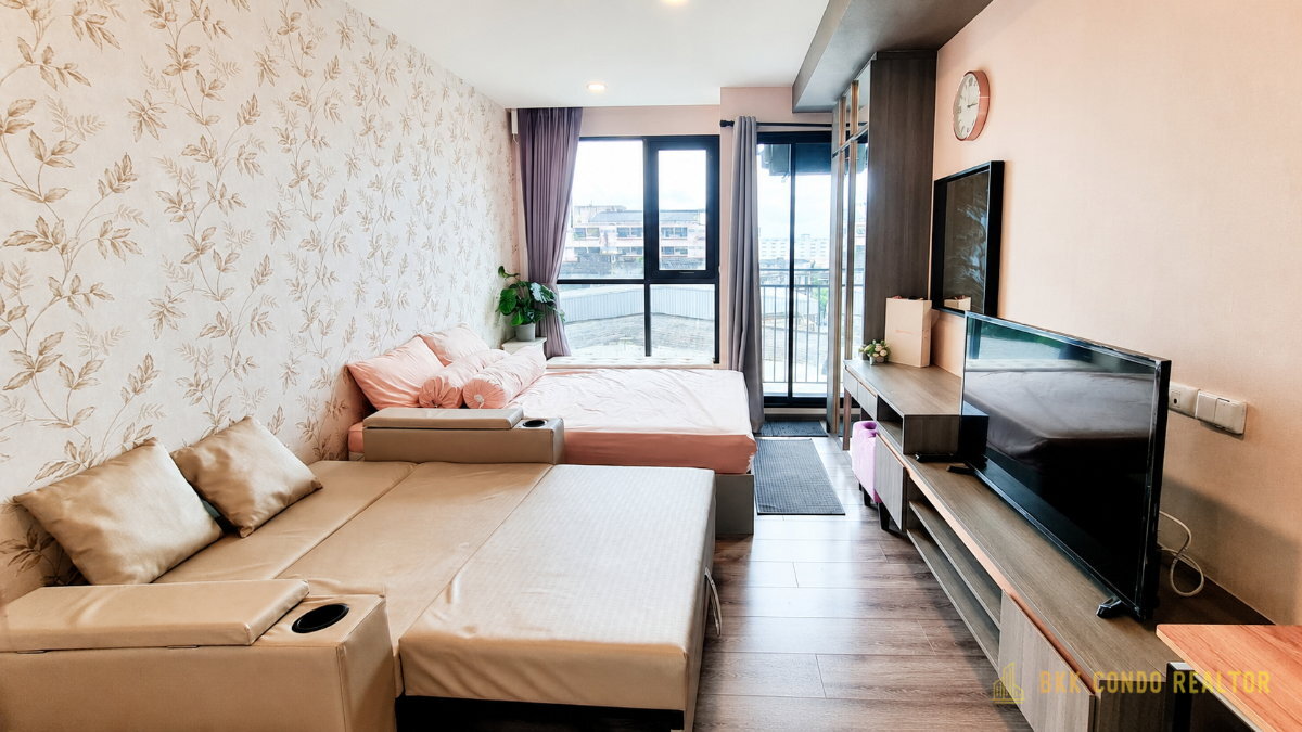 1-Bedroom Condo for Rent at Knights Bridge Collage Sukhumvit 107 (24 sqm) — Bearing BTS