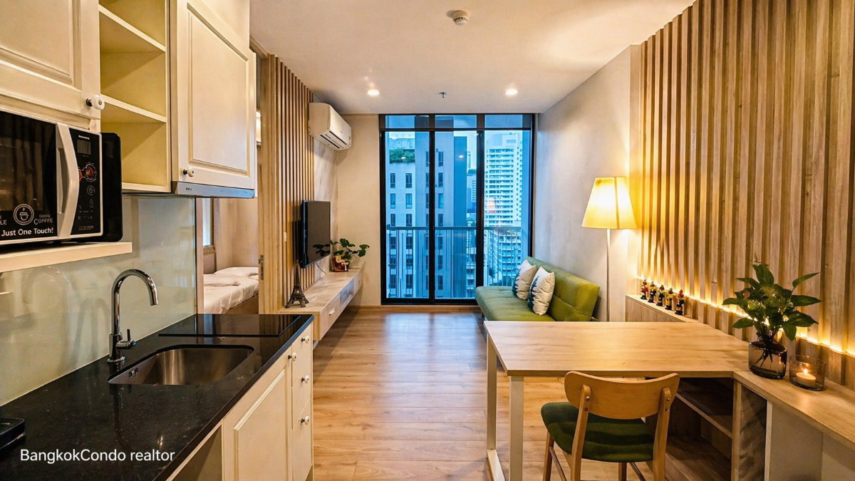 1-Bedroom Condo for Rent at Noble Recole (35 sqm) — Asoke BTS