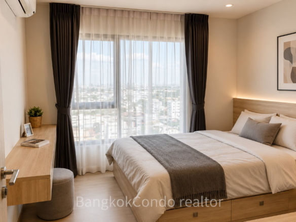 1-Bedroom Condo for Rent at Life Sukhumvit 62 (30 sqm) — Bang Chak BTS