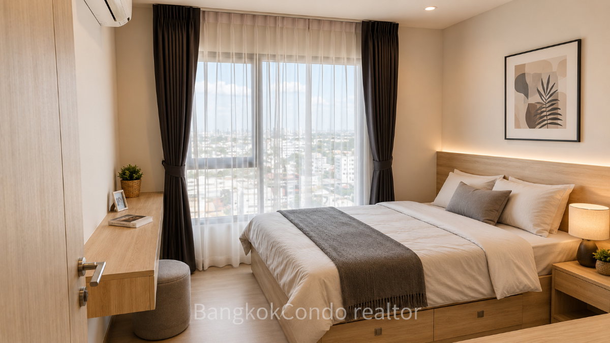 1-Bedroom Condo for Rent at Life Sukhumvit 62 (30 sqm) — Bang Chak BTS