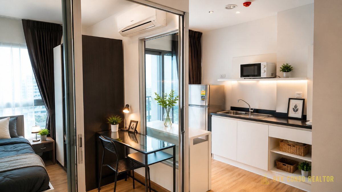 1-Bedroom Condo for Rent at Aspire Rama 4 (28 sqm) — Phra Khanong BTS