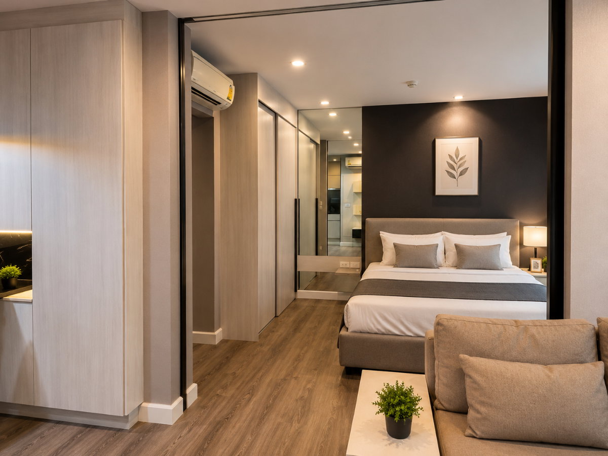 1-Bedroom Condo for Rent at The Room Sukhumvit 40 (44 sqm) — Ekkamai BTS