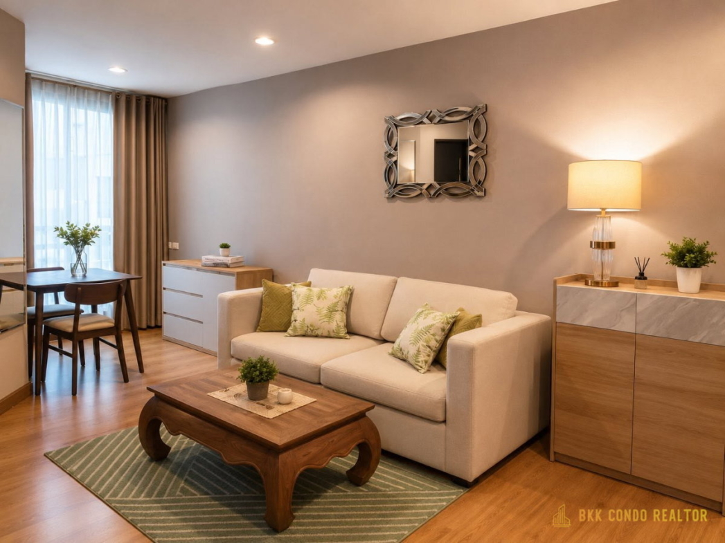 1-Bedroom Condo for Rent at The Address Sukhumvit 42 (46 sqm) — Ekkamai BTS