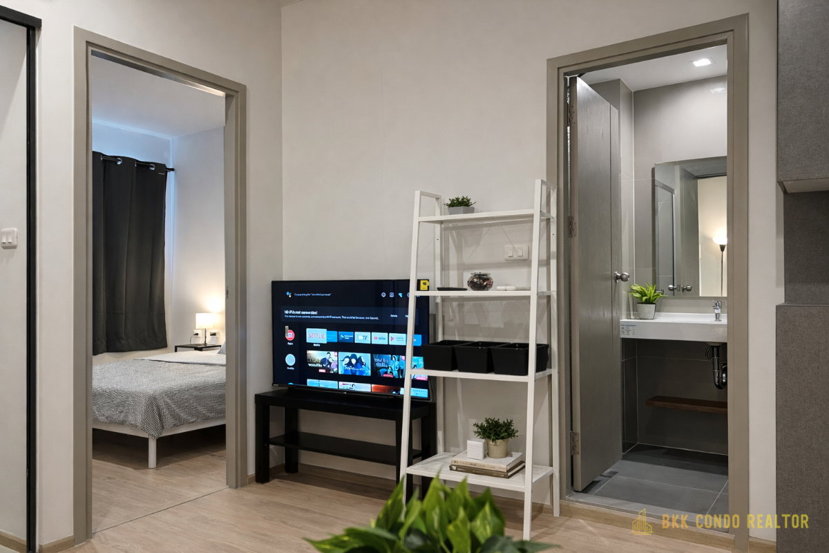 1-Bedroom Condo for Rent at Ideo New Rama 9 (32 sqm) — Rama 9 MRT