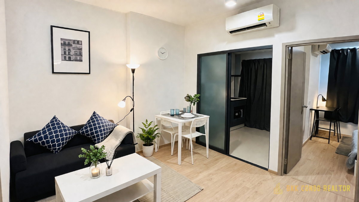 1-Bedroom Condo for Rent at Ideo New Rama 9 (32 sqm) — Rama 9 MRT