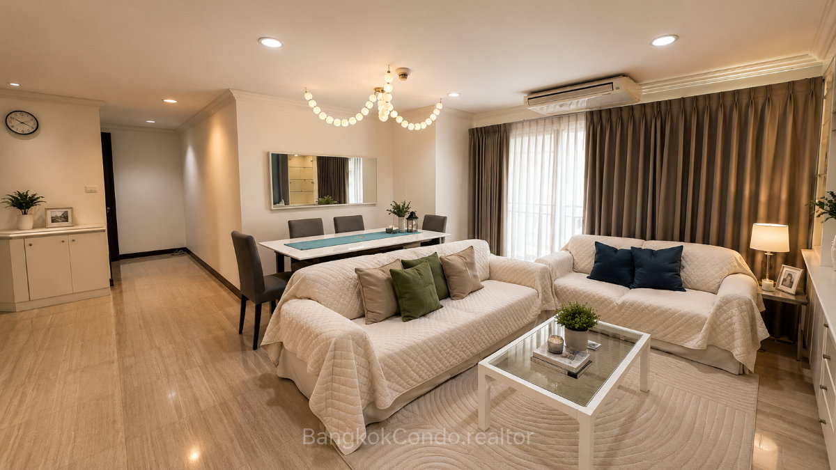 3-Bedroom Condo for Rent at Richmond Palace (164 sqm) — Phrom Phong BTS