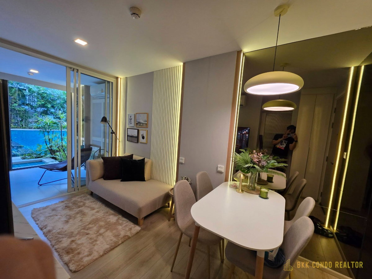 Pool Access 1-Bedroom Condo for Rent at Chambers On Nut Station (37 sqm) — On Nut BTS