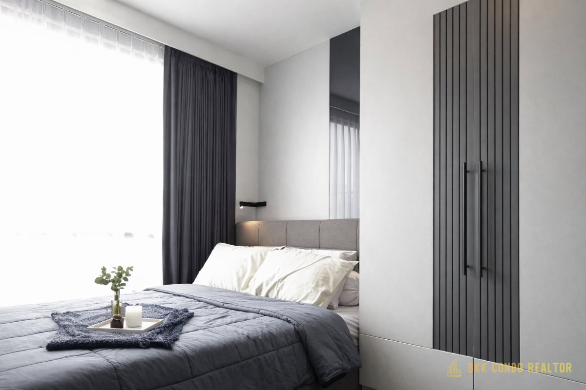 1-Bedroom Condo for Rent at Park Origin Phayathai (35 sqm) — Phaya Thai BTS