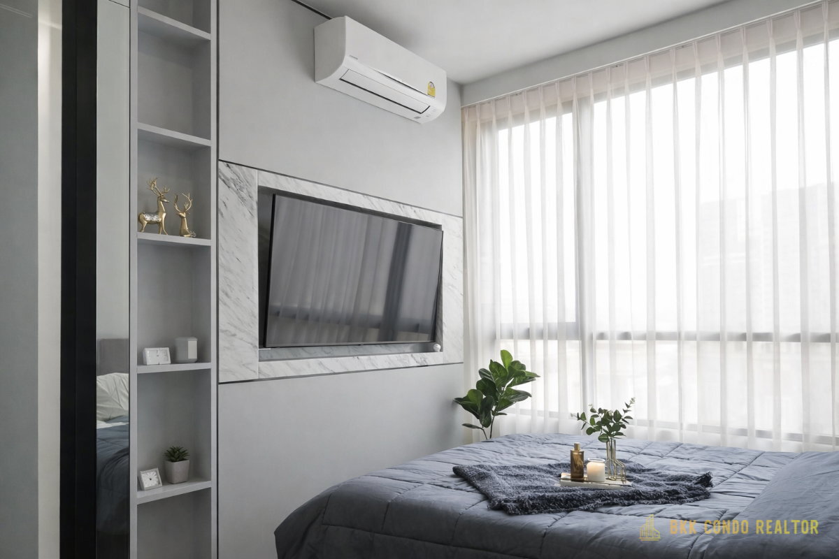 1-Bedroom Condo for Rent at Park Origin Phayathai (35 sqm) — Phaya Thai BTS