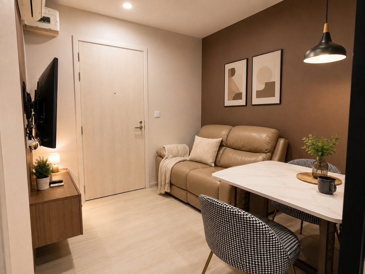 1-Bedroom Condo for Rent at Life Asoke (30 sqm) — Asoke MRT / Phetchaburi MRT