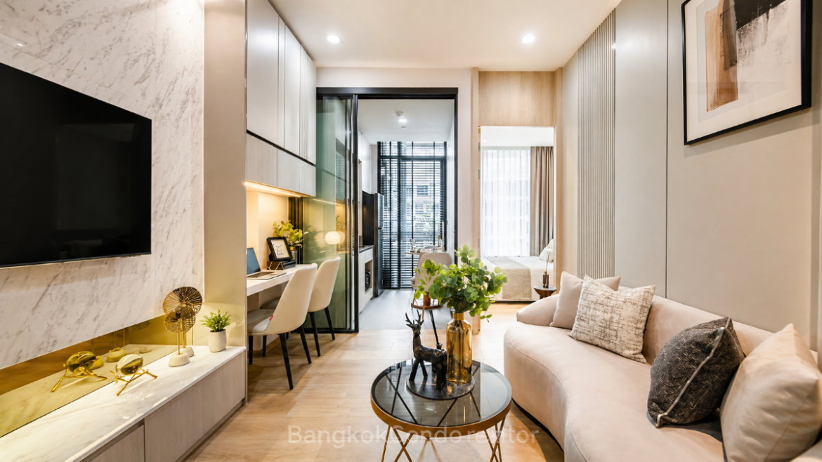 1-Bedroom Condo for Rent at The FINE Bangkok Thonglor – Ekamai (36 sqm) — Thonglor BTS
