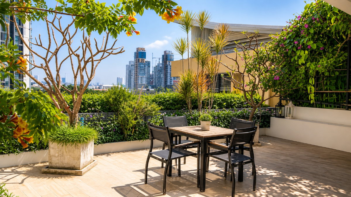 1-Bedroom Condo for Rent at The Sense Sukhumvit 68 (43 sqm) — Bang Chak BTS
