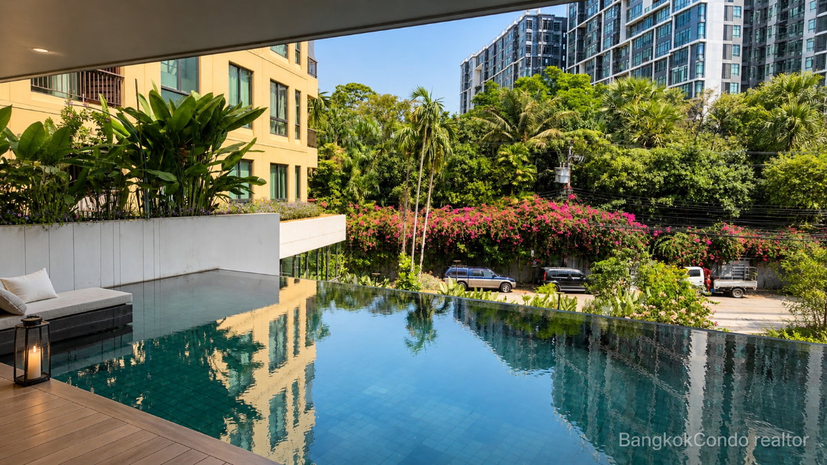 1-Bedroom Condo for Rent at The Sense Sukhumvit 68 (43 sqm) — Bang Chak BTS