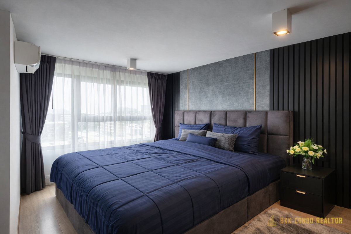 Duplex 2-Bedroom Condo for Rent at IDEO Rama 9 – Asoke (52 sqm) — Rama 9 MRT