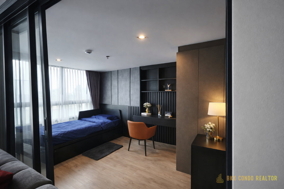 Duplex 2-Bedroom Condo for Rent at IDEO Rama 9 – Asoke (52 sqm) — Rama 9 MRT