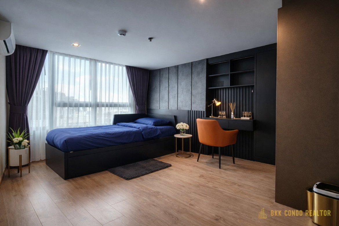 Duplex 2-Bedroom Condo for Rent at IDEO Rama 9 – Asoke (52 sqm) — Rama 9 MRT