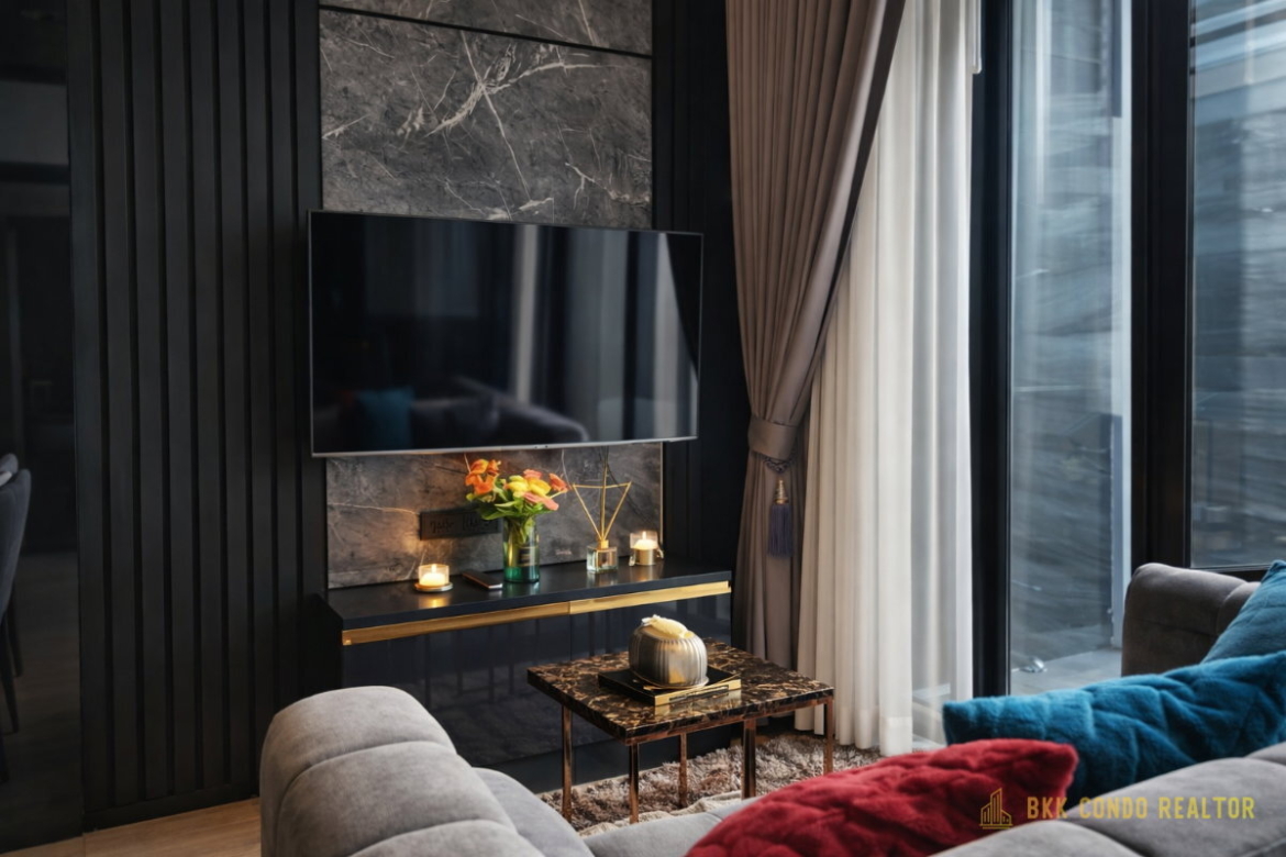 Duplex 2-Bedroom Condo for Rent at IDEO Rama 9 – Asoke (52 sqm) — Rama 9 MRT