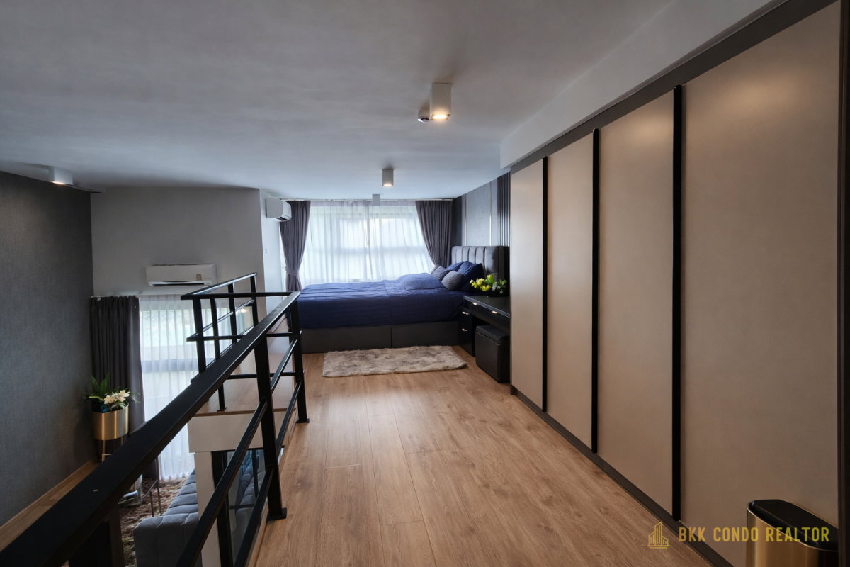 Duplex 2-Bedroom Condo for Rent at IDEO Rama 9 – Asoke (52 sqm) — Rama 9 MRT