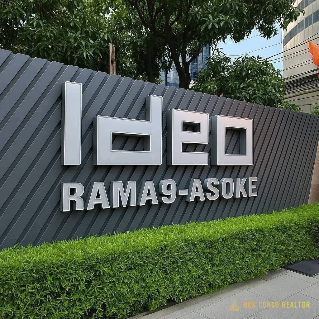 Duplex 2-Bedroom Condo for Rent at IDEO Rama 9 – Asoke (52 sqm) — Rama 9 MRT