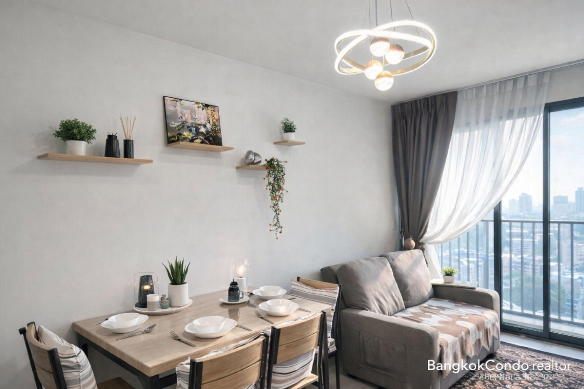 2-Bedroom Condo for Rent at Aspire Onnut Station (53 sqm) — On Nut BTS