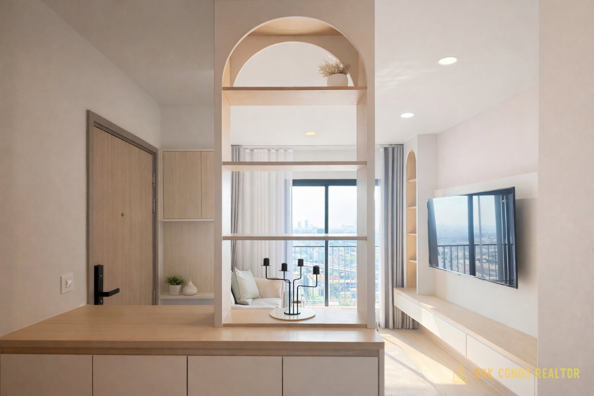 2-Bedroom Condo for Rent at Aspire Onnut Station (53 sqm) — On Nut BTS