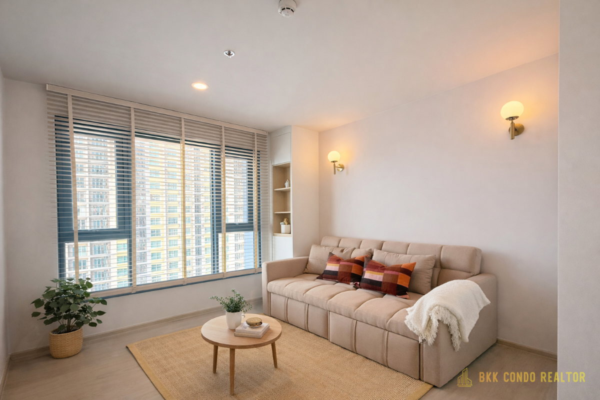 2-Bedroom Condo for Rent at Aspire Onnut Station (53 sqm) — On Nut BTS