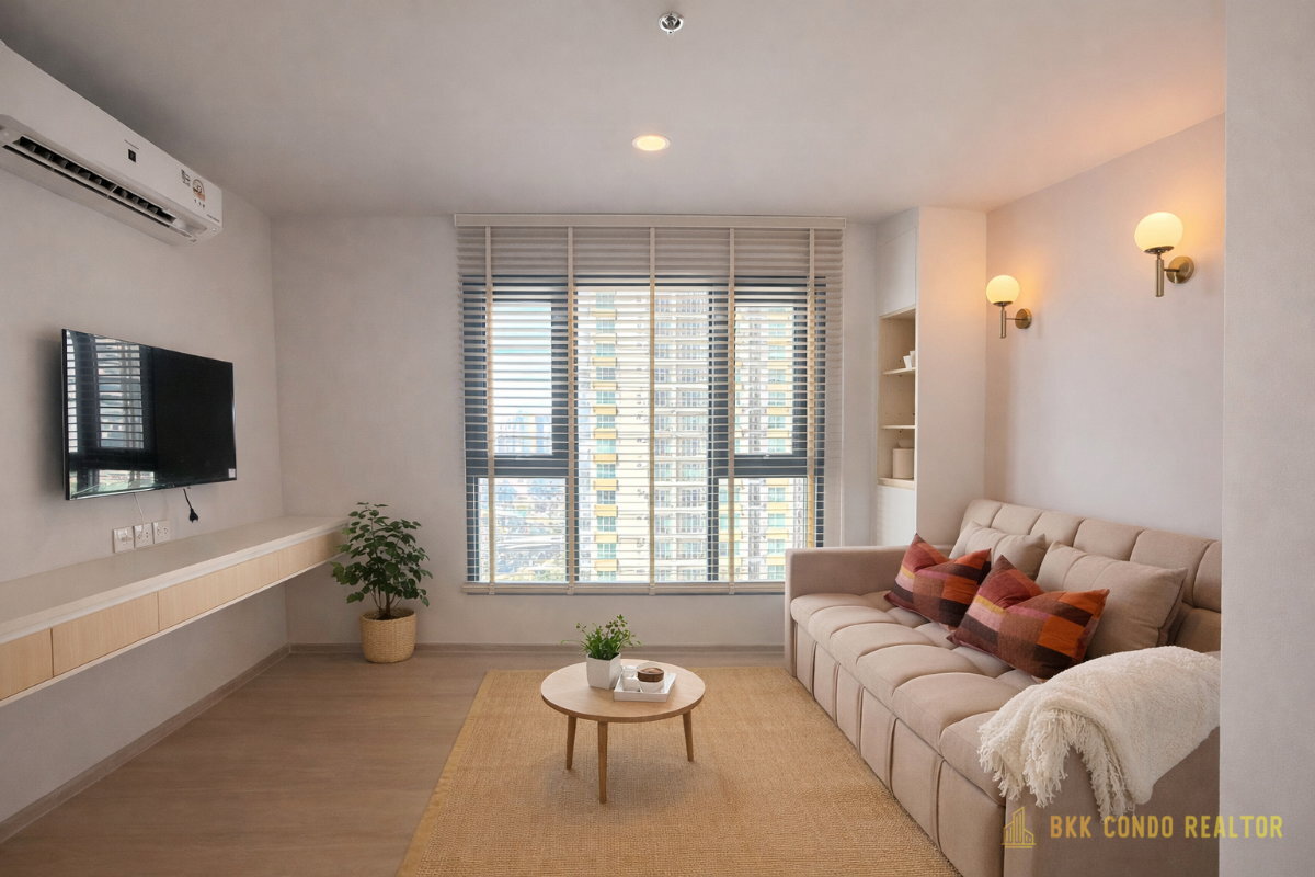 2-Bedroom Condo for Rent at Aspire Onnut Station (53 sqm) — On Nut BTS