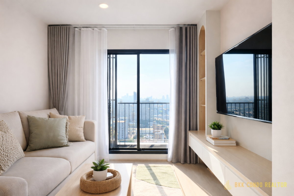 2-Bedroom Condo for Rent at Aspire Onnut Station (53 sqm) — On Nut BTS
