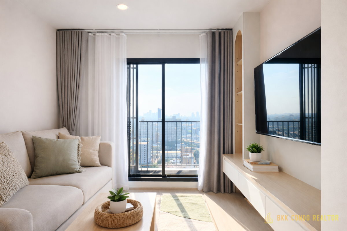 2-Bedroom Condo for Rent at Aspire Onnut Station (53 sqm) — On Nut BTS