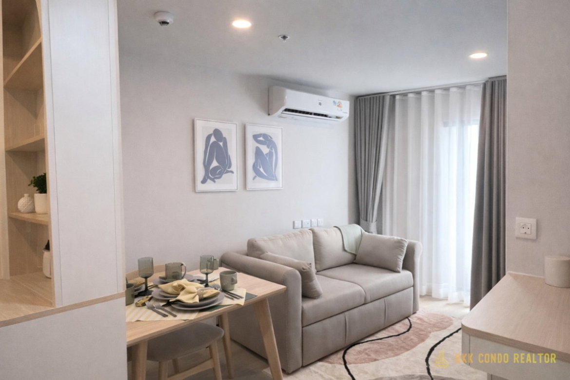 2-Bedroom Condo for Rent at Aspire Onnut Station (53 sqm) — On Nut BTS