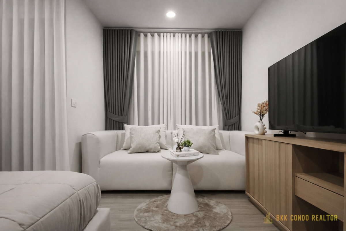 1-Bedroom Condo for Rent at Aspire Sukhumvit – Rama 4 (27 sqm) — Phra Khanong BTS