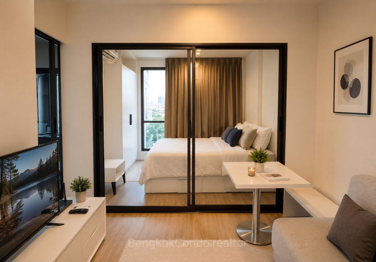 Studio Condo for Rent at Blue Sukhumvit 105 (25 sqm) — Bangna BTS